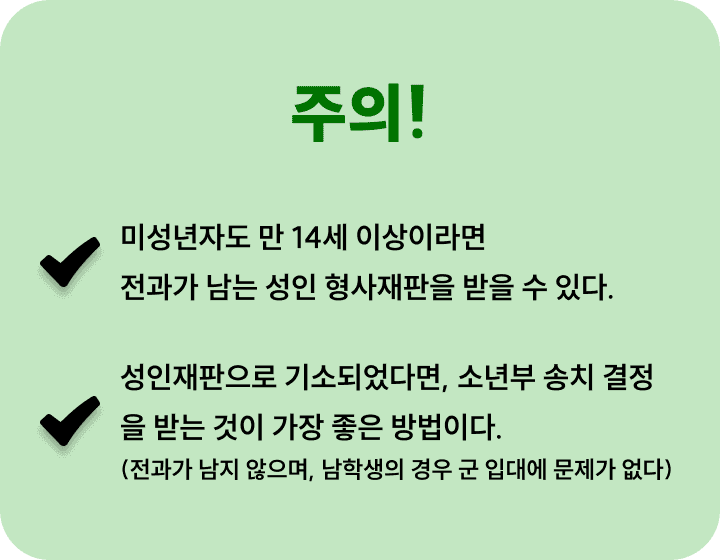 조력절차-정식재판 주의점